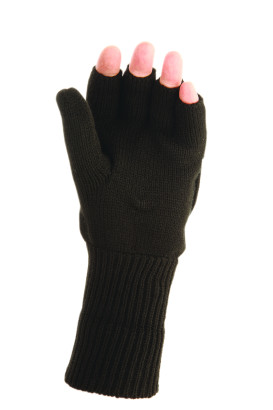 Gestrickter Schützenhandschuh , gefüttert, Größe L