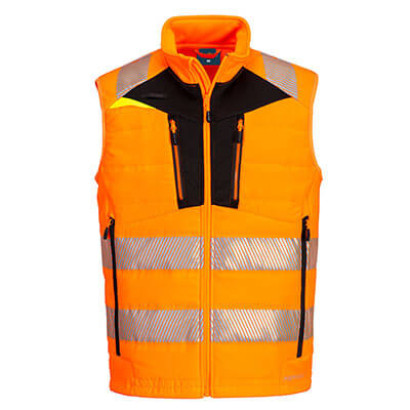 DX4 Hi-Vis Softshell Winterweste Orange/Schwarz S