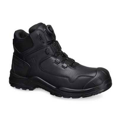 Composite Stiefelette aus Leder S3L HRO SR FO SC Schwarz 35