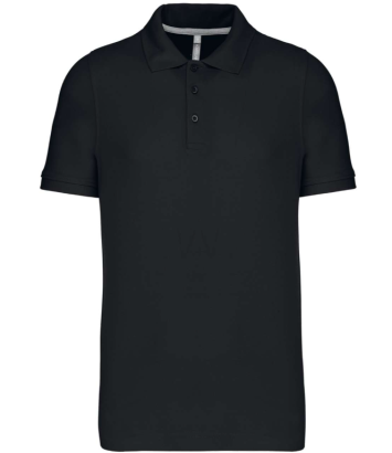 KA241 herren-piqué-poloshirt mit kurzarm schwarz 2XL