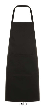 SOL'S GRAMERCY - LANGE SCHÜRZE MIT TASCHE black