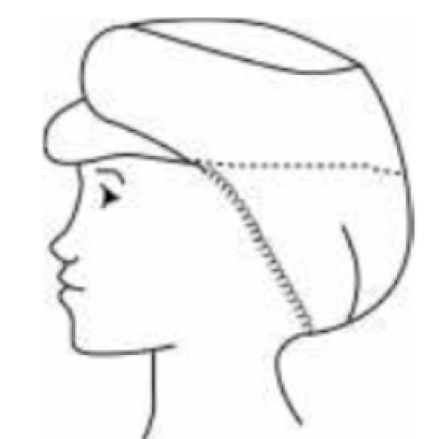 Chicoppe Perforated sapka, 22gr fehér, 50 db/doboz egy méret