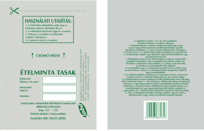 Ételmintás tasak 500 db/csmg