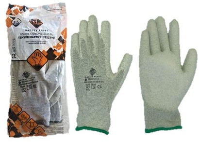 Guarder Carbon ESD Handschuh mit PU beschichtete Handfläche Gr: 8