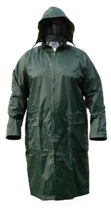 Safety First Polyester/PVC  Regenmantel lang grün L