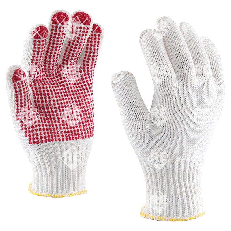 Gepunkteter Handschuh, Größe 8, verschleißfest