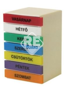 Medikamentendosierbox wöchentlich / schublade