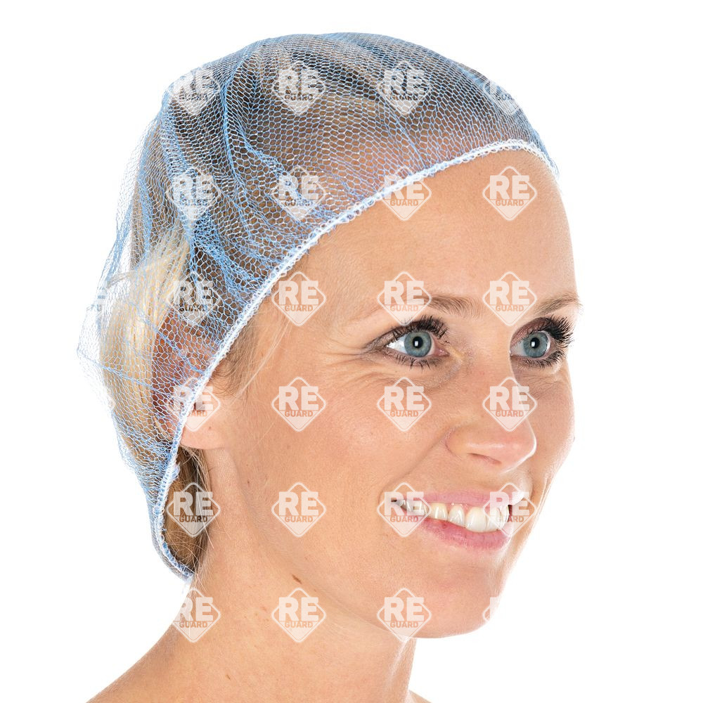 Baretthauben Honeycomb | Nylon Weiß 53cm