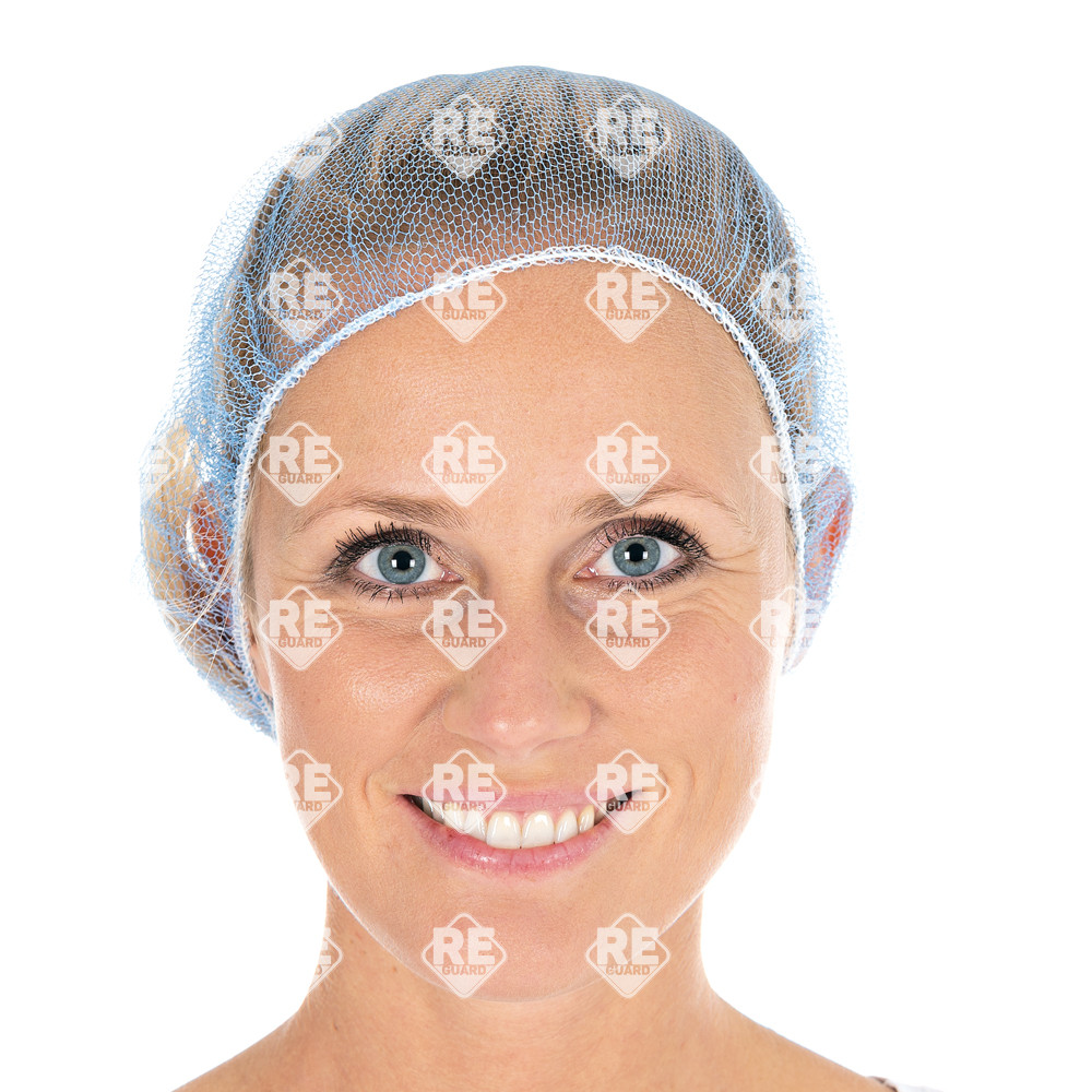 Baretthauben Honeycomb | Nylon Weiß 53cm