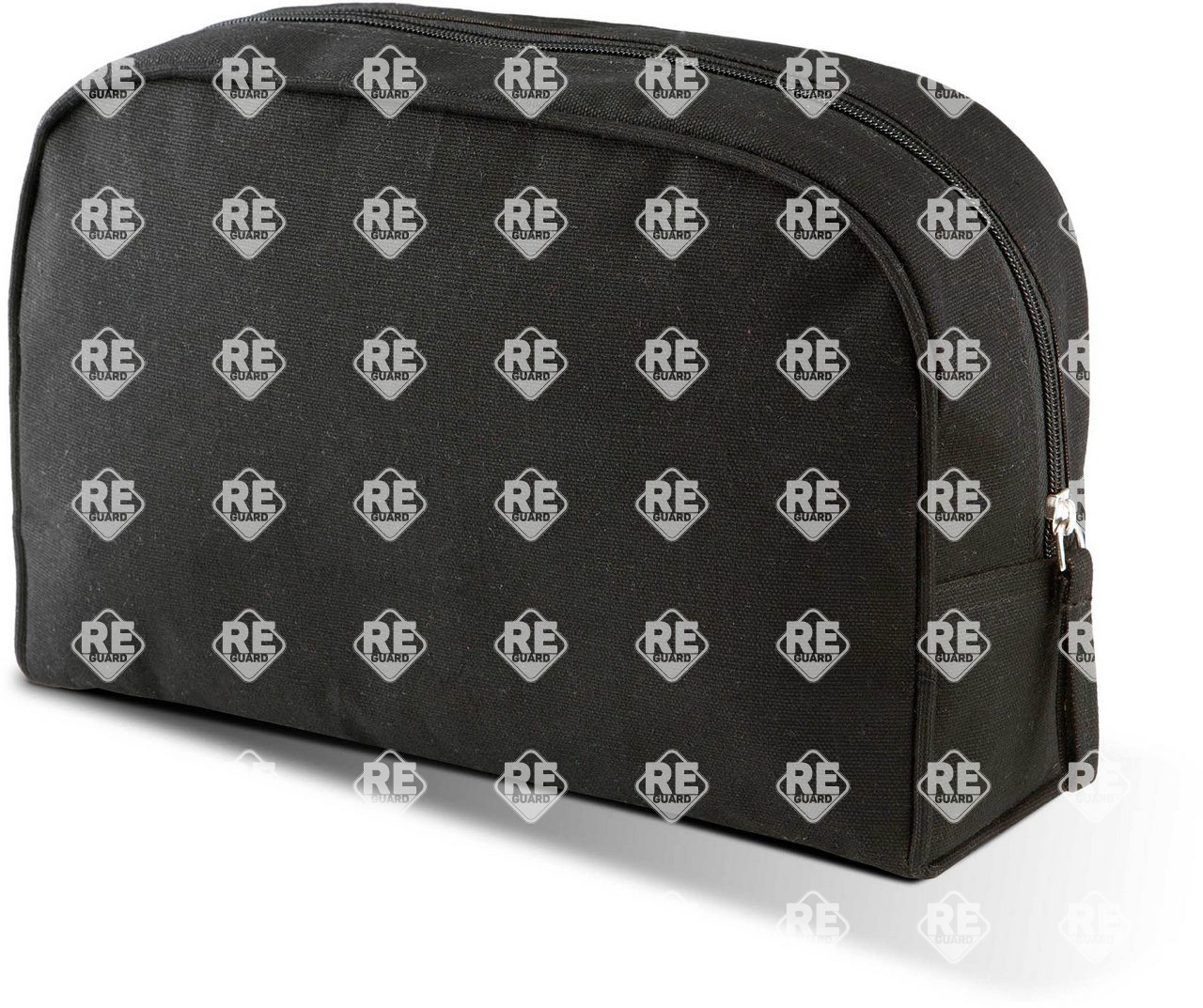 Kosmetiktasche aus baumwollcanvas KIMOOD gebranntes limettengrün