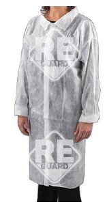 Besuchermantel Guarder mit Klettverschluss PP 20g  weiß S