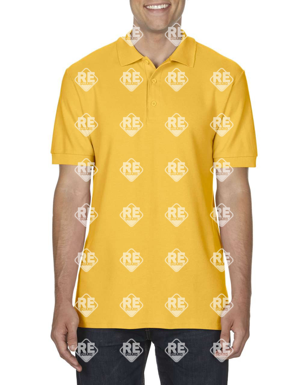 PREMIUM COTTON® ERWACHSENE DOPPEL PIQUÉ POLO Schwarz 2XL