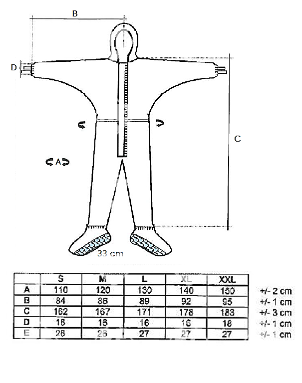 Sprayguard Overall mit Kaputze und integrierter antistatischer Stiefelabdeckung  (Kat.III, 4B/5/6) M