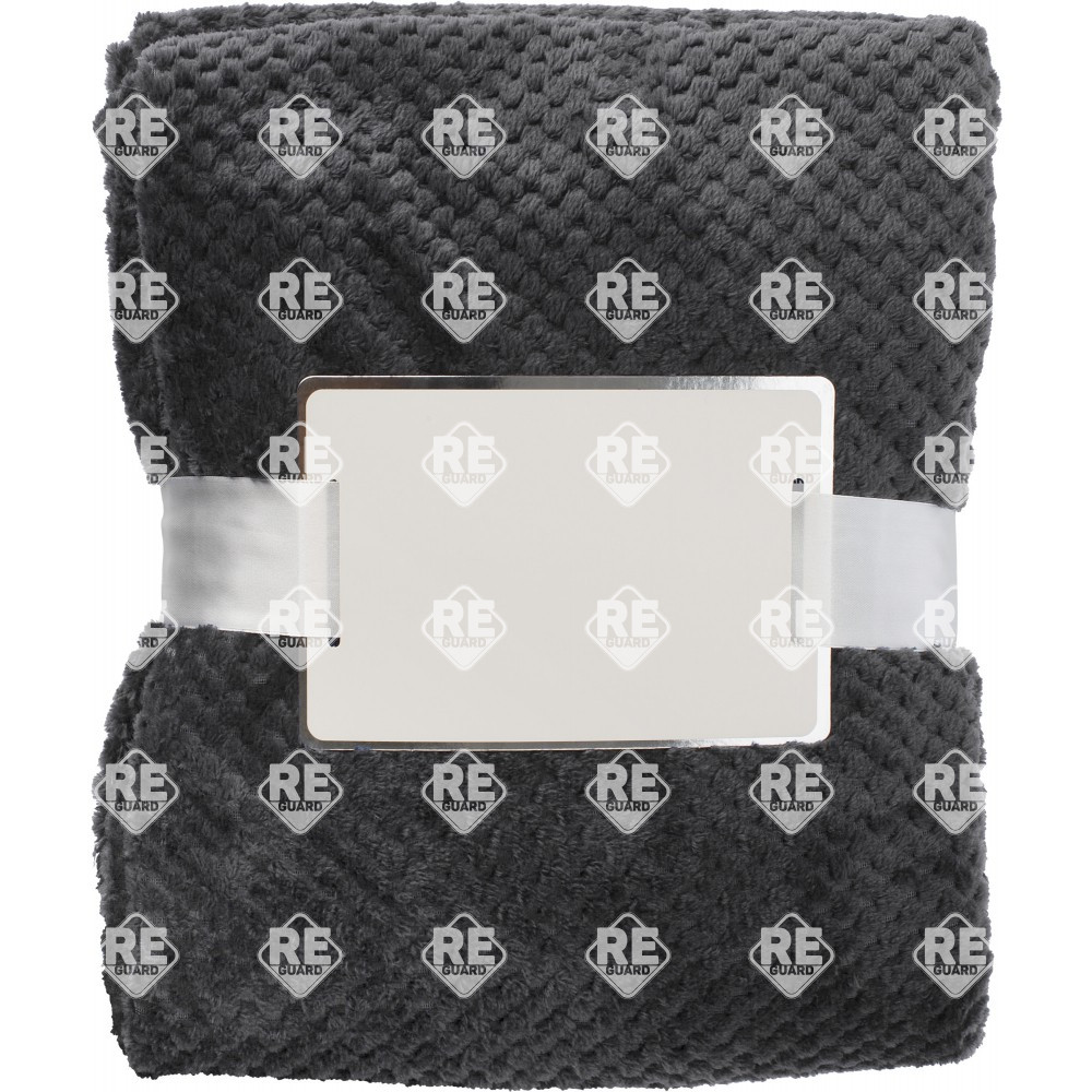 Fleecedecke mit waffelmuster grau 120x150