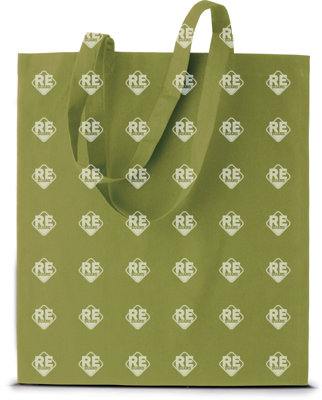 Einkaufstasche KIMOOD baumwolle gebranntes limettengrün