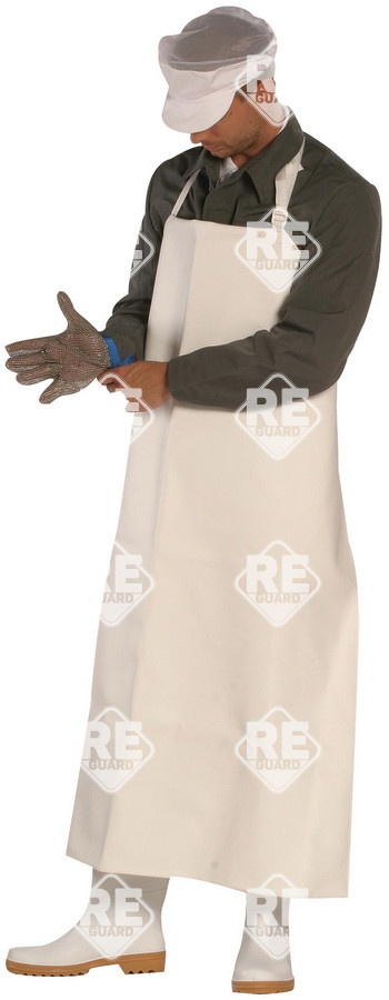 Metzgerschürze, weiß 70X100