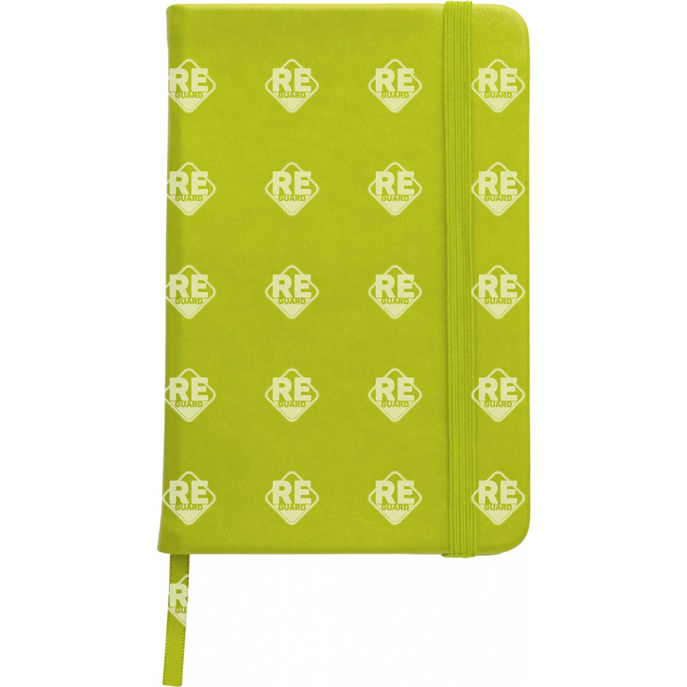 A5-Notizbuch mit weichem PU einband schwarz