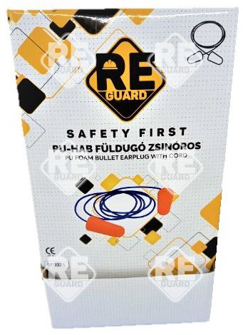 Guarder Pu Foam Bullet Ohrstöpsel mit Kordel orange