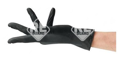 MAXTER Nitril Schwarz (5.5g | 5.0mil)  puderfreier Handschuh XXL