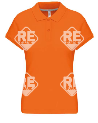 KA242 damen-pique-poloshirt mit kurzarm schwarz 2XL