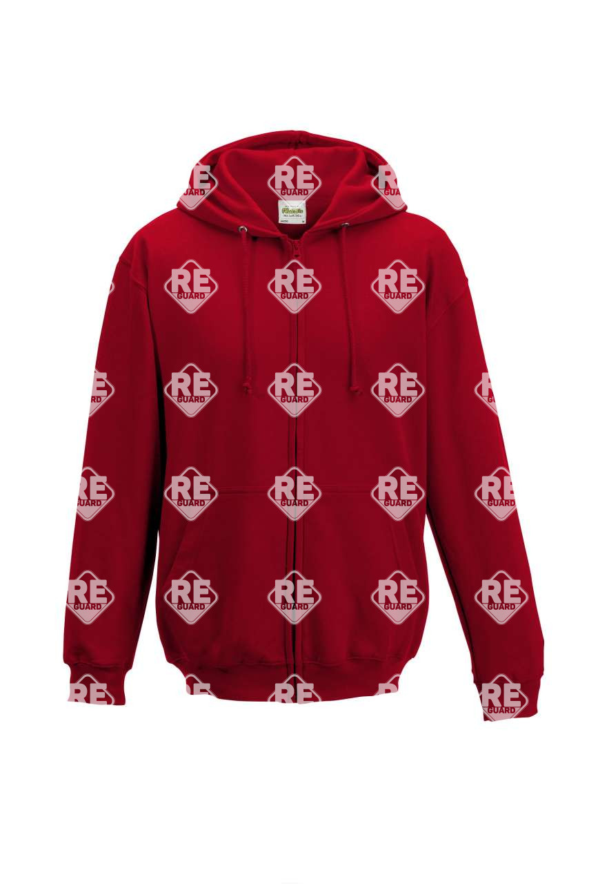 Pullover AWD Just Hoods 050, Rundhalsausschnitt, mit Kapuze, mit Reißverschluss, weiß 2XL