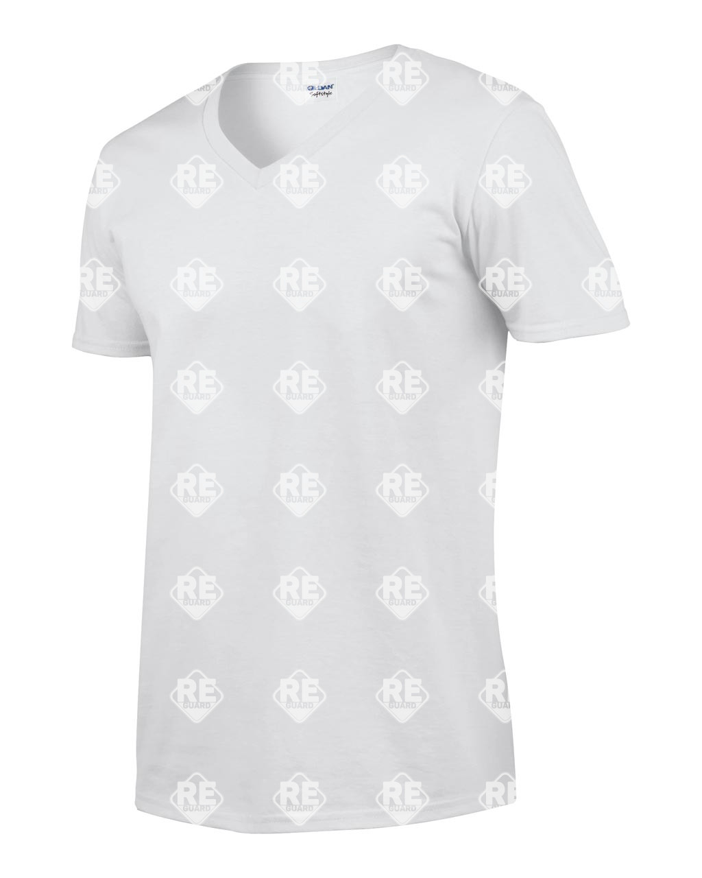 SOFTSTYLE® T-Shirt mit V-Ausschnitt für Erwachsene Black 2XL