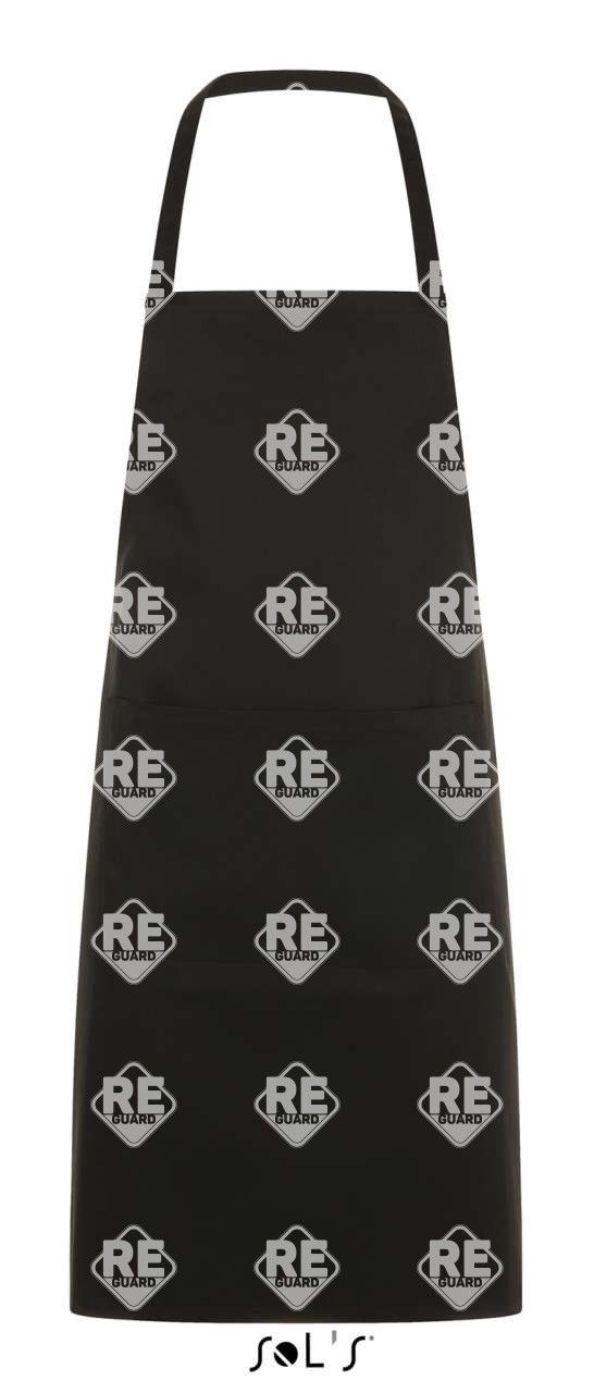 SOL'S GRAMERCY - LANGE SCHÜRZE MIT TASCHE black