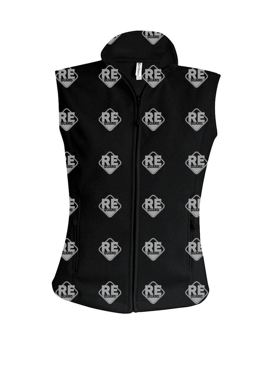 KA906 MELODIE -DAMEN-MIKROFLEECE-WESTE black 2XL