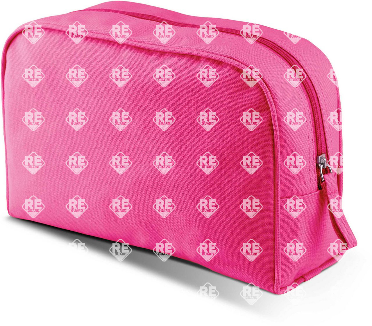 Kosmetiktasche aus baumwollcanvas KIMOOD gebranntes limettengrün