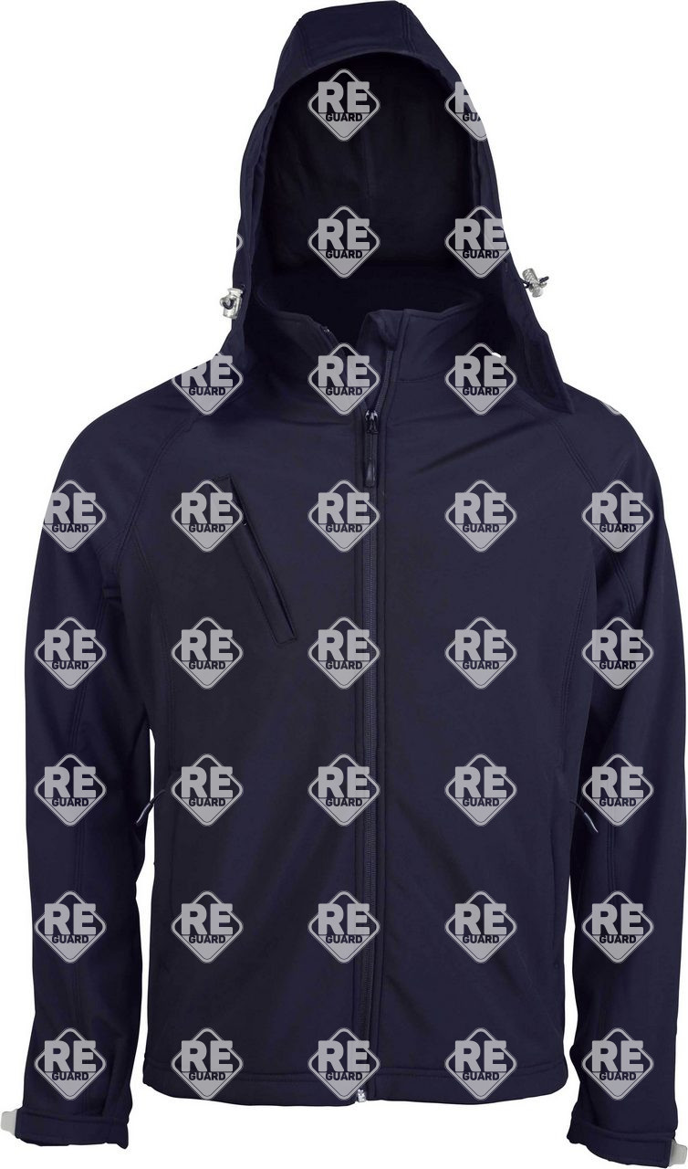 KA413 HERREN SOFTSHELLJACKE MIT ABNEHMBARER KAPUZE black 2XL