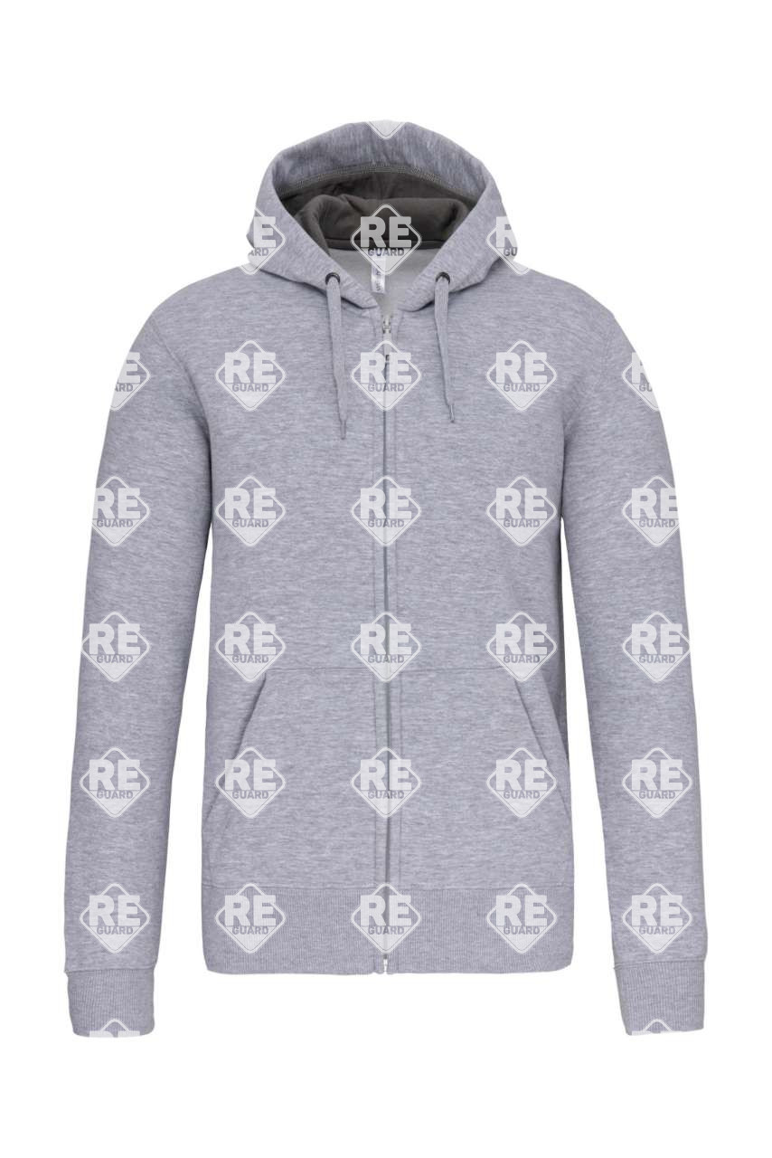 Kapuzensweatshirt mit zipper 444 schwarz 2XL