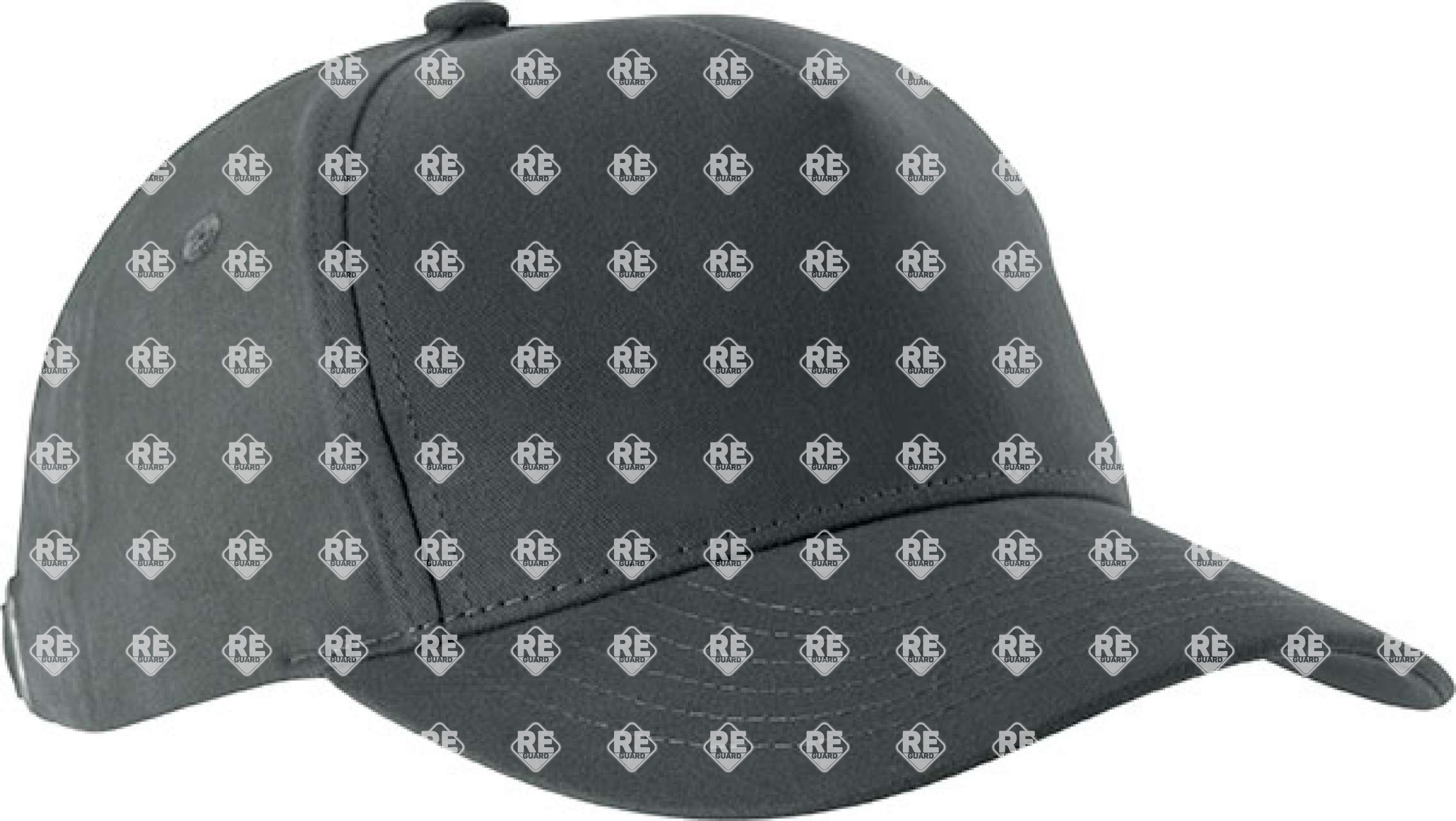 KP051 ACTION II - 5 PANEL CAP - BLACK