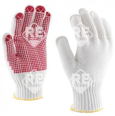 Gepunkteter Handschuh, Größe 7, verschleißfest