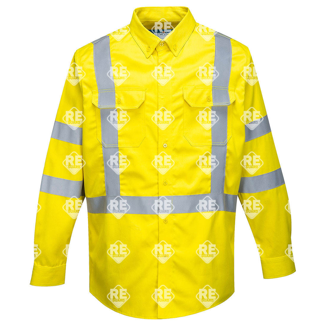 Bizflame 88/12 FR Hi-Vis Hemd Gelb 4XL
