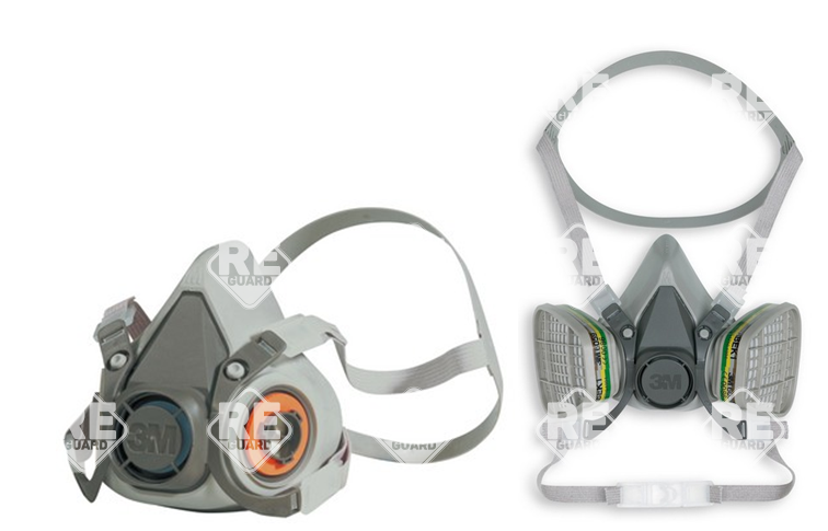 3M 6100 cserélhető betétesfélálarc, kis méret