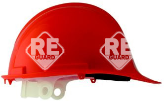 PP-Helm, weiß, Verschluss mit 6 Stufen,Stirnband