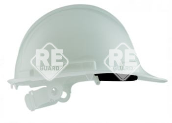 PP-Helm, weiß, Verschluss mit 6 Stufen,Stirnband