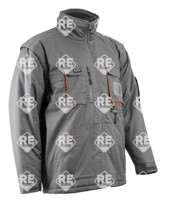 PADDOCK II Parka grau-orange L
