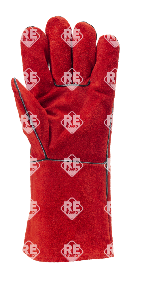 EUROWELD 2631 Schweißerhandschuhe, rotes Rindsleder, Innenfutter aus Baumwolle 10