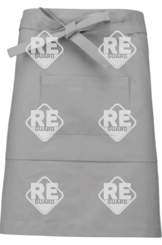 KA899 Mittellange Schürze aus Baumwollmischgewebe beige