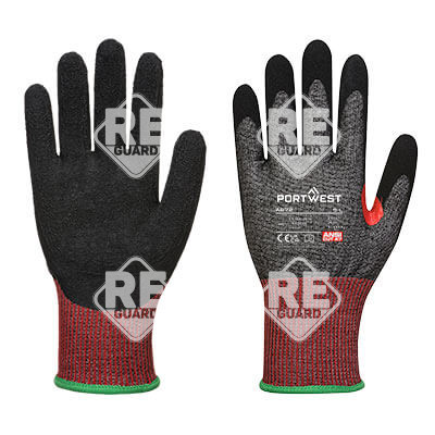 CS AHR13 NITRILSCHAUM-Schnittschutzhandschuh Schwarz L