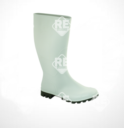 PVC Stiefel, weiß, Größe 37