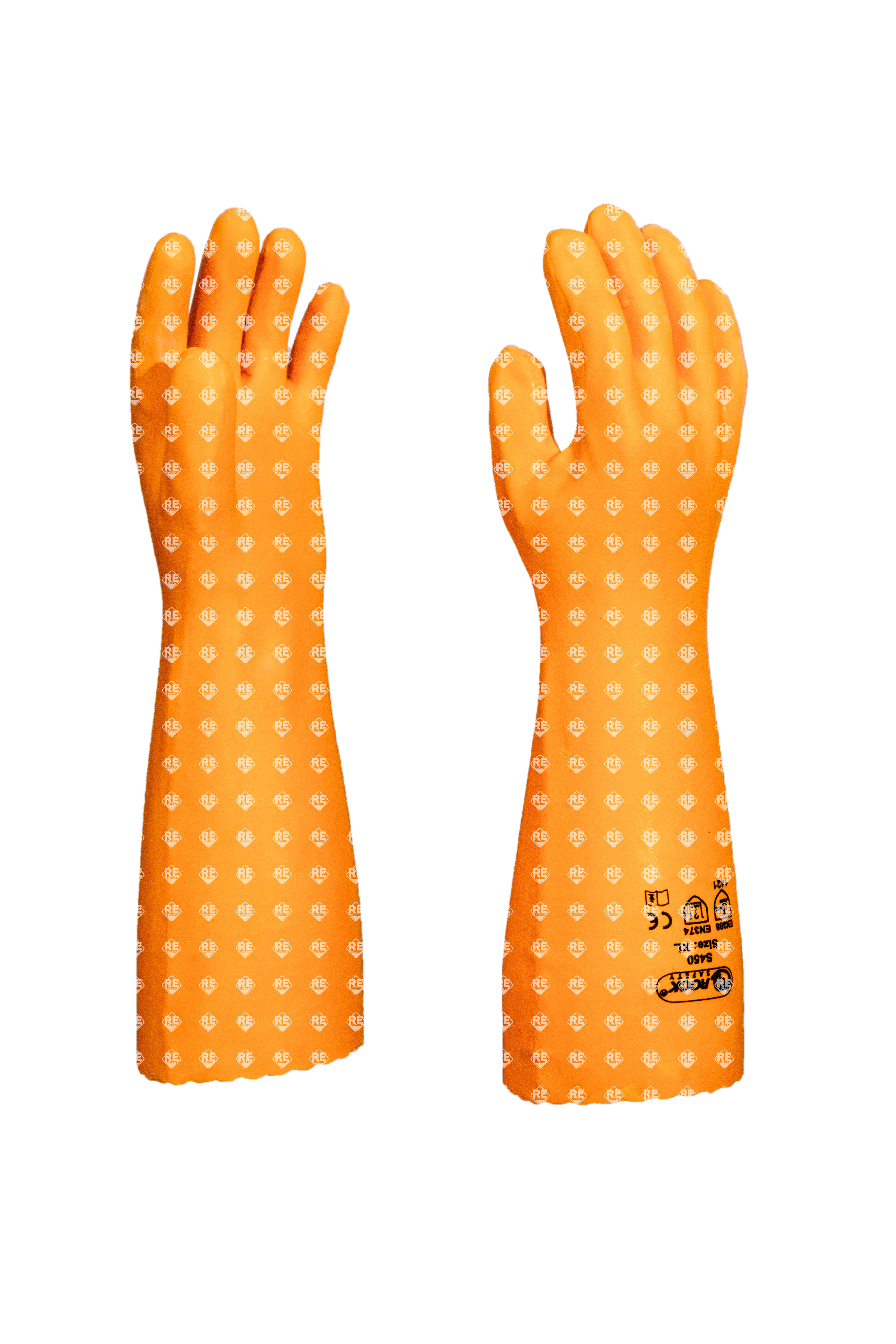 Handschuh mit Latex-Beschichtung, Größe L, säurebeständig