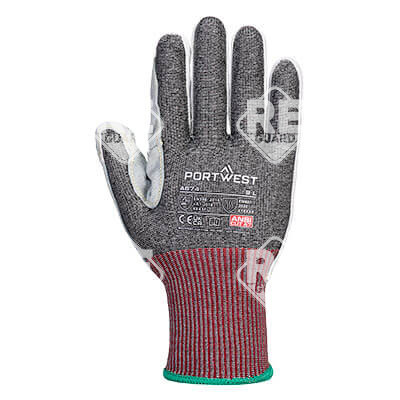 CS AHR13 Leder-Schnittschutzhandschuh Schwarz S
