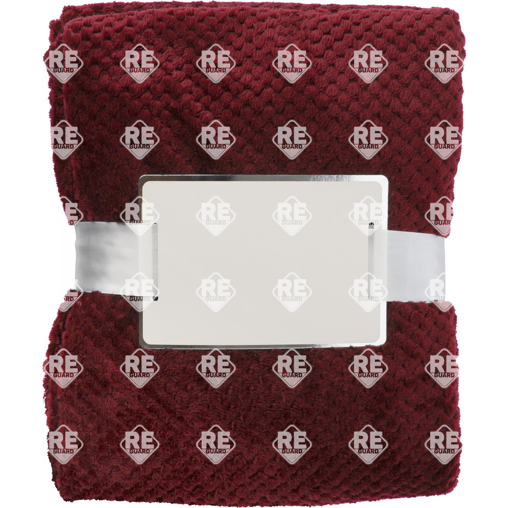 Fleecedecke mit waffelmuster grau 120x150