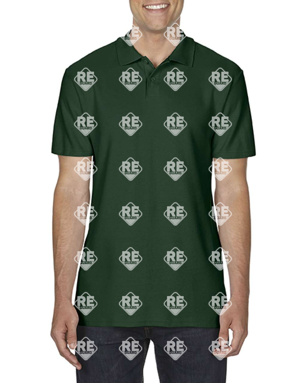 SOFTSTYLEÂ® POLOSHIRT AUS DOPPELTEM PIQUĂ‰ FĂśR ERWACHSENE Black 2XL
