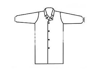 PartiGuard antiszt. köpeny patentos, galléros L