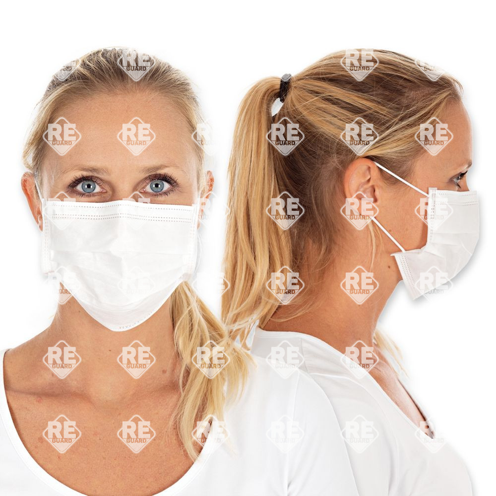 Mundschutz Hygostar II Typ 3-lagig schwarz