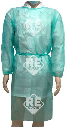 Besucherkittel Guarder m.Bindebänder elast. Manschette PP25g grün XL