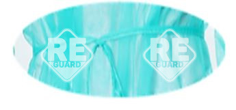 Besucherkittel Guarder m.Bindebänder elast. Manschette PP25g grün XL